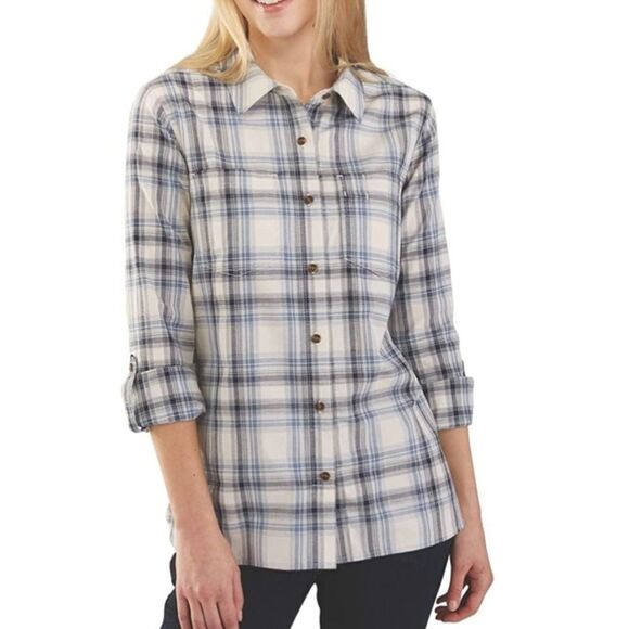 Carhartt Women's Fairview Plaid Shirt Size Small C23 - Picture 1 of 5